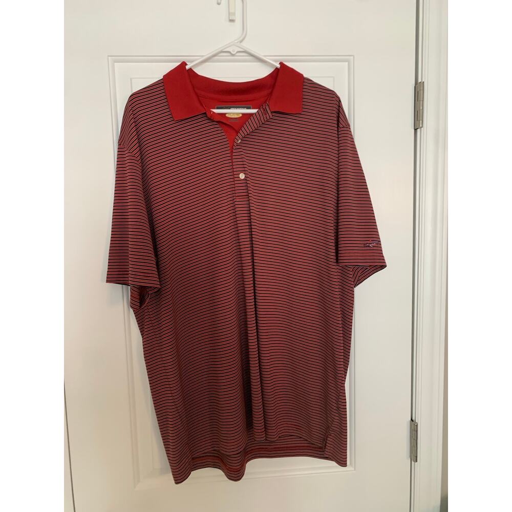 Greg Norman Play Dry Striped Polo Size Xl